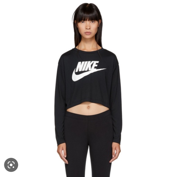 NIKE CROP TOP SIZE LARGE LONG SLEEVE - Picture 2 of 8